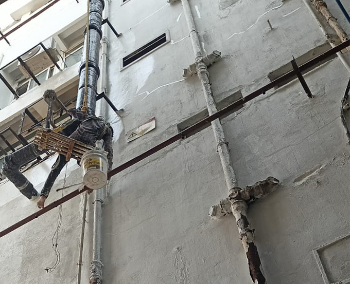 External sidewall leakage services in Hyderabad | best waterproofing services in Hyderabad 